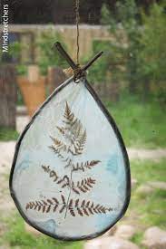 A Beautiful Idea From Auchlone Nature Kindergarten Using A Willow Branch A Fern And Some Coloured T Nature Kindergarten Nature Crafts Forest School Activities