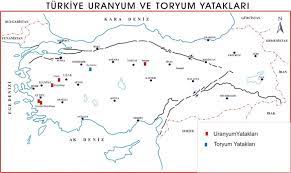 turkiye uranyum ve toryum yataklari nukleer akademi