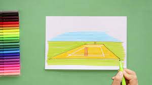 How to draw a cricket player easy #howtodraw #drawingtutorial #playercricket hello, i am diego and i am a great fan of drawing. How To Draw A Cricket Ground Youtube
