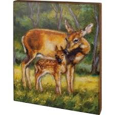 Primitives By Kathy Doe & Fawn Box Sign