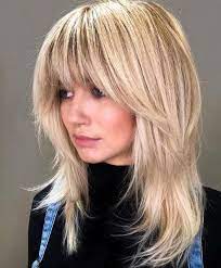 Vintage Curtain Bangs Hair Styles Medium Blonde Hair Hair Lengths