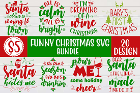 Nothing physical will be mailed to you. Funny Christmas Svg Bundle 4 Bundle Creative Fabrica