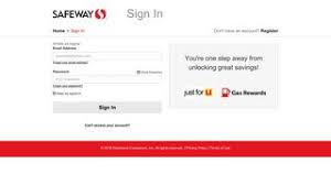 Juli lonas august 25, 2020. Login Safeway Just For You Or Register New Account