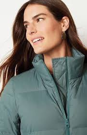 J.Jill ~ L (16/18) ~ NEW Excellent Zip-Front Down Puffer Coat ~ NWT $299  (1C8)