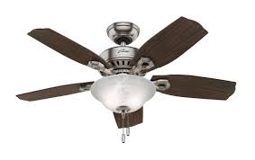 44 inch trinidad outdoor ceiling fan. Hunter 52038 44 Inch 5 Blade Brushed Nickel Auberville Ceiling Fan With Light Kit At Sutherlands