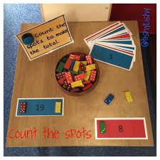 Here S A Nice Idea For Setting Up A Guided Counting Station Math Challenge Preschool Math Year 1 Maths