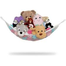 27 x 20 x 20 each. Toy Storage Mesh Hammock White Stuffed Animals Hanging Net 32 X24 Walmart Com Walmart Com