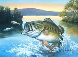Bass Fishing Paintings Fishing Painting Canvas Bass Fishing Pictures Painting