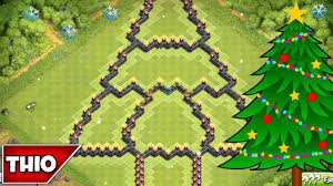 Aku pohon natal yang mencari temanku di mana pun mereka berada. Clash Of Clans Best Townhall 10 Christmas Tree Farming Base Youtube
