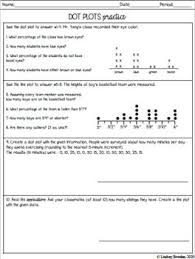 Dot Plots Notes And Worksheets In 2020 Dot Plot Probability Worksheets Worksheets