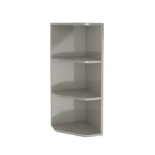 Rak pisces led aluminium mirror cabinet with demister pad and shaver socket 700x. Goodhome Imandra Brown Gloss Glass Wood Corner Shelf L 340mm D 360mm Diy At B Q
