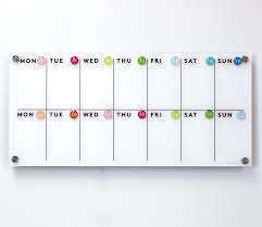 Magnetic Dry Erase Acrylic Calendars Crisp Clean Sleek And Modern Long Live The Organized Life Dry Erase Calendar Dry Erase Wall Calendar Magnetic Calendar