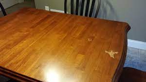 Did the acetone improve the wood coloring after the finish was applied? Nail Polish Remover On Kitchen Table By Ravensrock Lumberjocks Com Woodworking Community