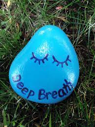 Deep Breath Hand Painted Rock By Caroline The Kindness Rocks Project Rock Painting Designs Diy Painted Rocks Ideas Painted Rocks