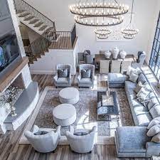But what about large living spaces? Glamorous Living Room Decor Ideas
