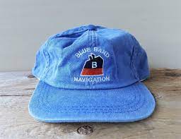Blue Band Navigation Vintage Dad Hat Strapback 6 Panel Etsy Dad Hats Blue Band Hats