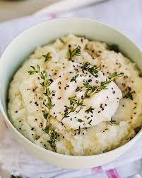 Cauliflower And Celeriac Mash With Creme Fraiche Sweet Paul Magazine Recipes Creme Fraiche Recipes Cooking