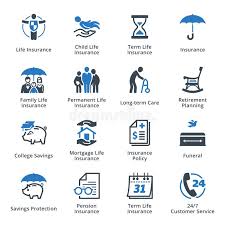 Life Insurance Icons Blue Series This Set Contains Life Insurance Icons That Sponsored Blue Series Icons Life Protection Life Life Life Insurance