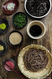 Zaru Soba Cold Soba Noodles Genmaicha Sauce Recipe Cold Soba Soba Noodles Genmaicha