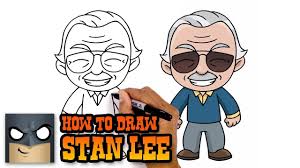How To Draw Stan Lee Tribute Tutorial Youtube Cartooning 4 Kids Marvel Drawings Stan Lee