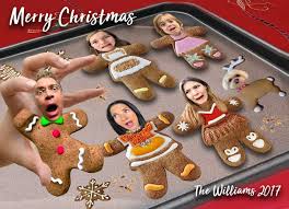 Scared Gingerbread Men Christmas Card Caricature Gingerbread Cookies Funny Family Portrai Funny Christmas Photos Funny Christmas Cards Family Christmas Cards