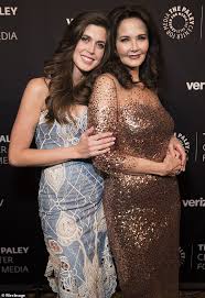Maybe you would like to learn more about one of these? Wonder Woman Star Lynda Carter 68 Poses With Her Mini Me Daughter 29 Daily Mail Online
