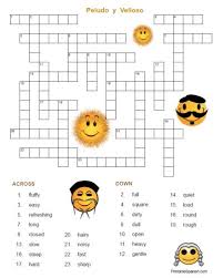 Students need to read clues, figure out the answers, and then spell the answers correctly as they place them in to color crossword for kids try to unscramble color words in this puzzle. Free Printable Spanish Adjectives Crossword Puzzle And Answer Key From Printablespanish Com Spanish Adjectives Puzzles And Answers Spanish