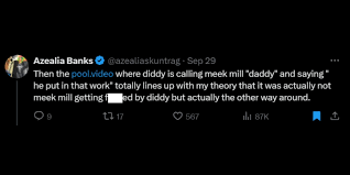 Diddy is the bottom, Meek Mill is the top: Azealia Banks analyzes alleged Meek  Mill and Diddy audio clip