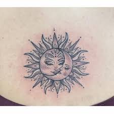 Half sun half moon face. Updated 43 Glorious Sun And Moon Tattoos August 2020