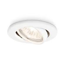 Purchase recessed lighting or pot lighting trims, housings and led retrofit fixtures for affordable in ceiling lighting solutions in commercial, retail or residential choose which color led recessed trim module you would like to convert your existing can light and we will match it with one that works! Recessed Downlight Ring Philips Enif Round White Gu10