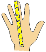 Small medium etc simply measure the circumference of the largest part of your hand with a tape measure excluding your thumb like the image above. Measuring Your Hand For Gloves