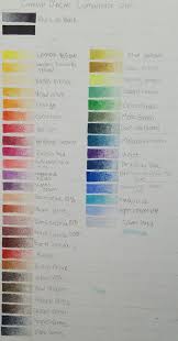Caran Dache Luminance 40 Color Chart Album On Imgur