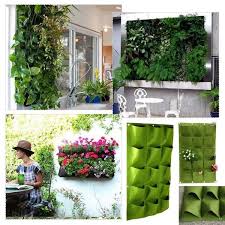 15 Pocket Wall Hanging Garden Planter Bag Indoor Outdoor Vertical Herb Pot Green Storage Bags Home Decor Garten Pflanzen Garten Vertikaler Garten