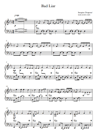 Your current browser isn't compatible with soundcloud. Imagine Dragons Bad Liar Noten Fur Piano Downloaden Fur Anfanger Klavier Solo Sku Pso0004067