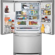 Frigidaire Gallery 21 7 Cu Ft French Door Refrigerat Counter Depth French Door Refrigerator French Door Refrigerator Stainless Steel French Door Refrigerator