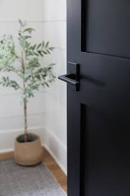 Inside Our Home We Chose Black Doors With Matte Black Door Handles From Emtek Hardware In 2020 Black Interior Doors Doors Interior Doors Interior Modern