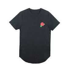 Camiseta De Longline De Tamanho Grande Com Rosas Para Homem Long T Shirt T Shirt Usat Shirt Aliexpress