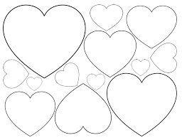 This heart coloring page features the cupid's bow of love. Lovely Heart Collection Blank Heart Coloring Pages Crafting Templates What Mommy Does