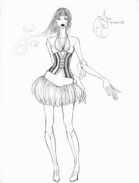 Fashion Sketch 8 By Roseonyxis On Deviantart Fashion Coloring Book Colorful Fashion Coloring Pages