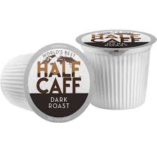 Technically speaking, half caff k cups are the combination of decaffeinated and caffeinated beans. World S Best Half Caff Dark Roast Coffee Pods