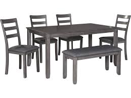 From design, through fulfillment, ashley continuously strives to. Signature Design By Ashley Dining Room Bridson Dining Table And Chairs With Bench Set Of 6