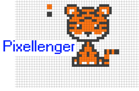 Pixel Art Tiger Pixel Art Perler Bead Art Art