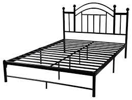 Choose from contactless same day delivery, drive up and more. Full Size Black Platform Bed Frame With Metal Slats And Headboard Traditional Panel Beds By Hilton Furnitures