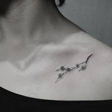 Delicate Flower Collar Bone Tattoo Bone Tattoos Tattoos
