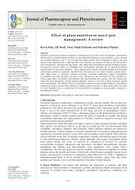 At anderson pest solutions, we strive to provide the best quality pest control services & support to our customers. Pdf Effect Of Plant Nutrition In Insect Pest Management A Review