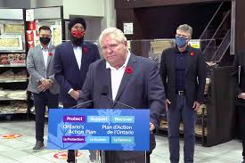 Speaking at monday's news conference, premier doug ford denied the suggestion that the province is simply passing off all the heavy lifting of administering vaccines to the individual public health. Doug Ford Says He Can T Rule Out Another Full Lockdown As Case Numbers Soar