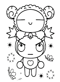 Desenhos da pucca para colorir e imprimir:desenhos imprimir. Desenho Para Colorir De Pucca Em Cima De Garu