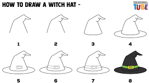 How To Draw A Witch Hat For Kids Draw A Witch How To Draw A Witch How To Draw A Witch Hat