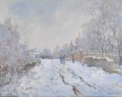 Snow Scene At Argenteuil In 2020 Snow Scenes Claude Monet Monet Oil Paintings