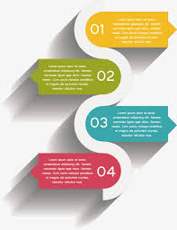 vector three dimensional flow chart order process step